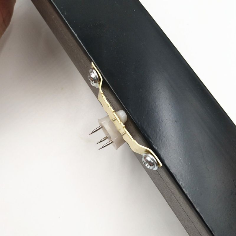 Ganchos para colgar cuadros de fotos con dientes de sierra de una cara, 100 Uds., accesorios para tornillos, 200 Uds.