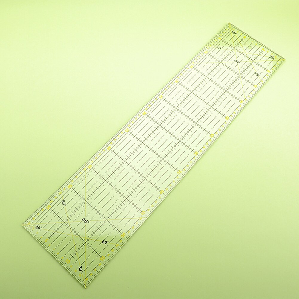 Multifunction Acrylic Drawing Ruler Set Patchwork Yardstick Stable Sewing Ruler Portable Measure Accurately Tools