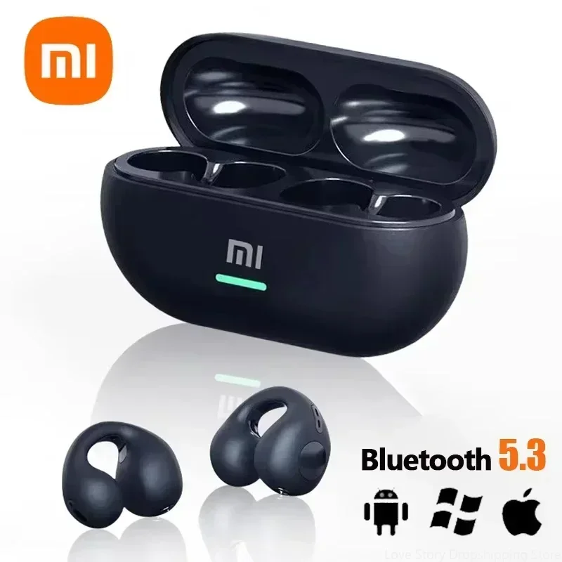 Xiaomi Redmi Ear-Clip Auricolare a conduzione ossea compatibile Bluetooth Auricolari wireless Auricolare sportivo per bassi stereo surround 3D