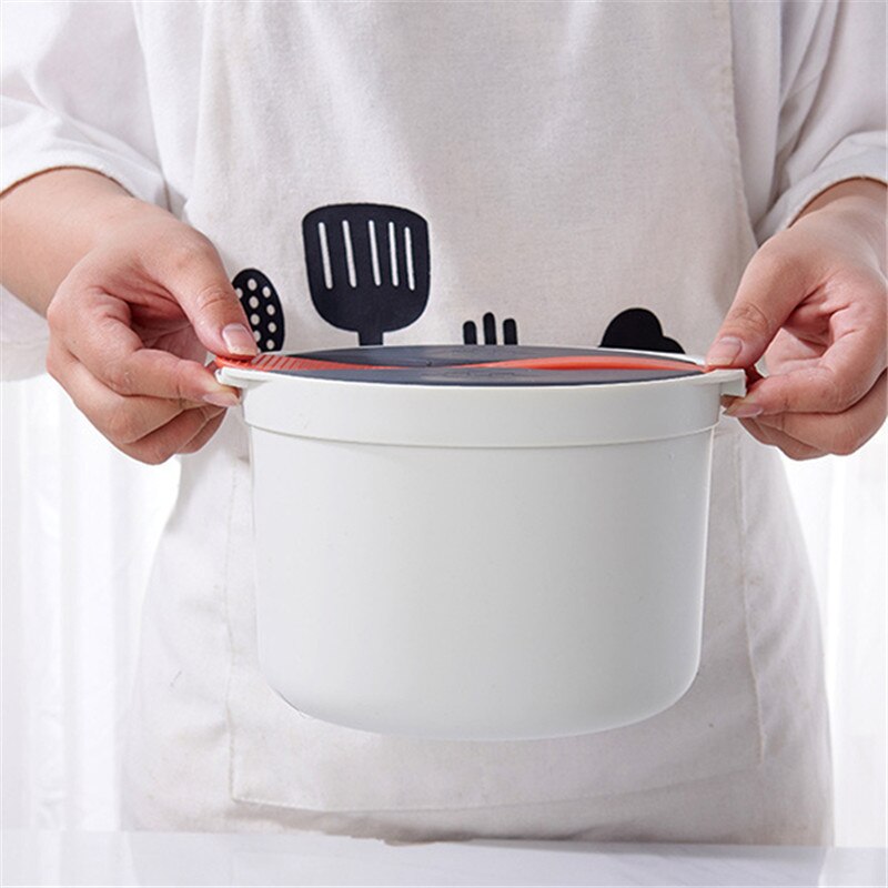 Juego de arrocera al vapor multifuncional para microondas, utensilios de cocina para el hogar, 120 °, resistencia al calor, Material PP