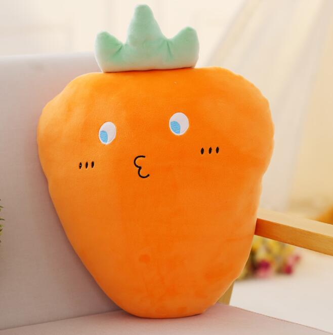 52cm Fruits Plush Plant Toys Pineapple Cartoon Cute Stuffed Doll Banana Carrot Cushion Anti Stress Cushion Pillow Home Decorate: Carrot