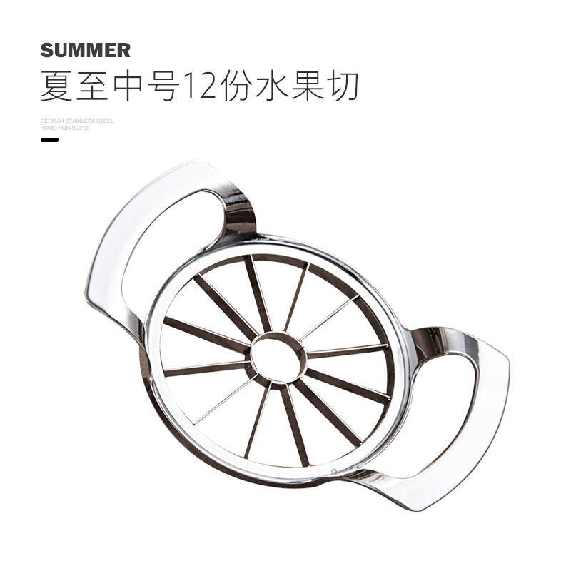 Coupe-pastèque Jumbo en acier inoxydable, coupe-segment de Melon, outil de séparation des tranches de fruits, Gadgets de cuisine: Diameter 10cm-12Grid