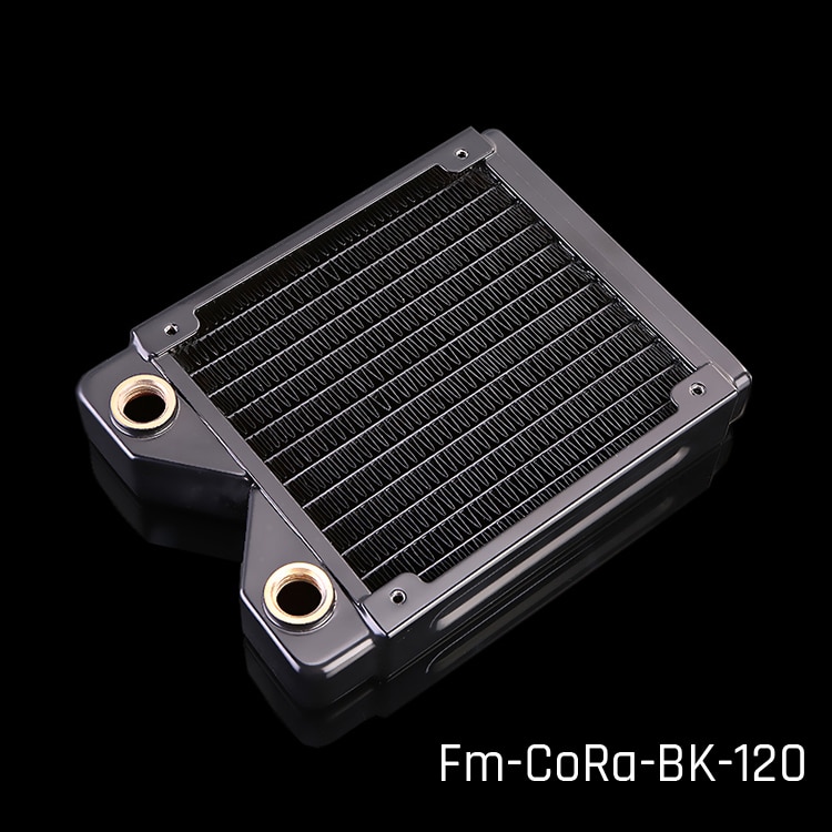 FormulaMod Fm-cora-bk, 120/240/360/480mm radiateurs à une rangée de cuivre noir, épaisseur 29mm, adapté aux ventilateurs 120*120mm