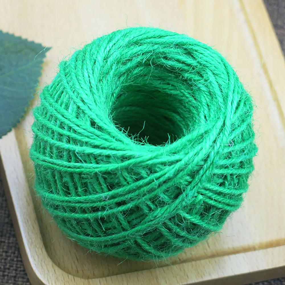 Rouleau de ficelle en chanvre 2MM 25 mètres bricolage | Cordes colorées à cordon pour boîte , étiquettes décoratives de mariage, 1 rouleau de décoration: D