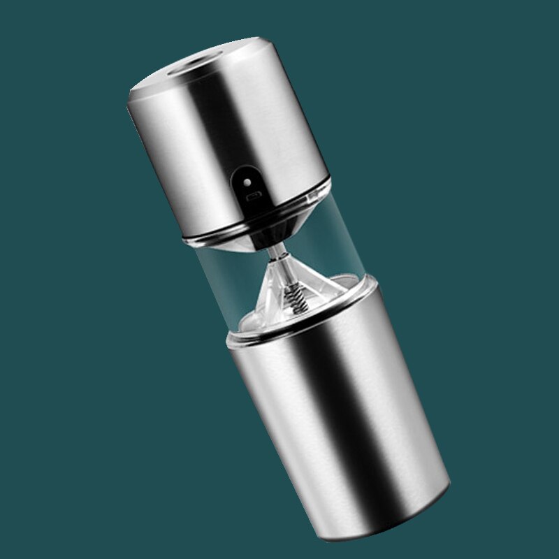 Elektrische Kaffeemühle Mini Tragbare Reise Cafe Electrico Schleifer Maschine Kleine Metall Stahl Kaffee Hersteller Espresso Mit Tasse