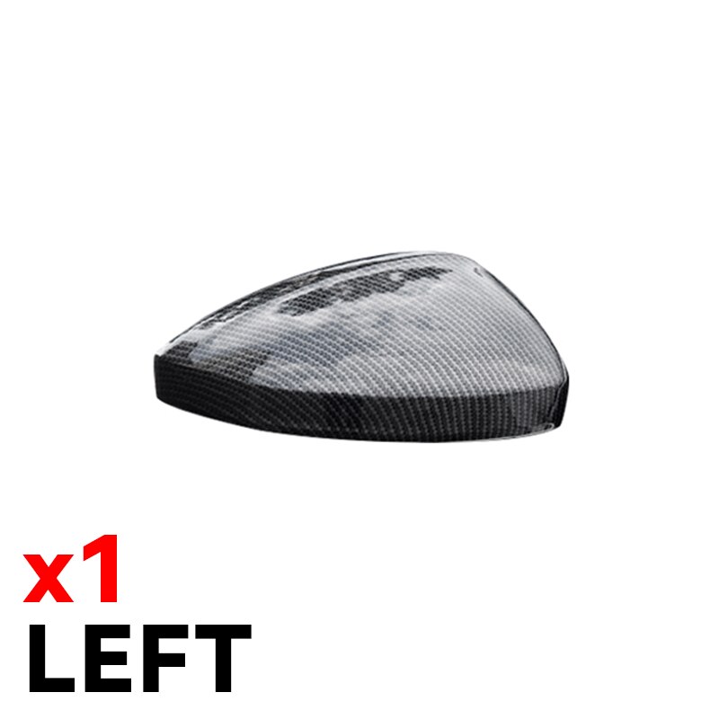 Auto Side Rearview Mirror Cover Wing Mirror Shell Cap Housing For VW Tiguan: 1pc Carbon Left