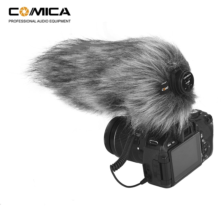 Comica CVM-V30 PRO Camera Microphone Electric Super-Cardioid Directional Condenser Video Microphone for Video Interview Camera