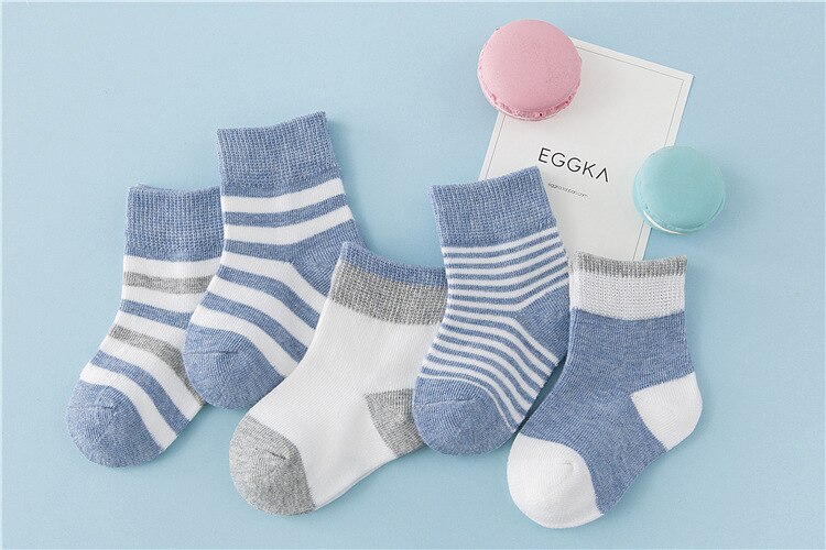 5 paires de chaussettes bébé printemps et automne chaussettes en coton modèles d'explosion dans le tube hommes et femmes chaussettes coréennes mignonnes enfants chaussettes: W016lanse / 0-1 years old