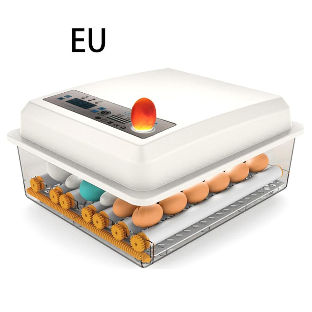 Egg Incubator Fully Automatic 16 Eggs/7eggs Digital Mini Brooder Small Chicken Bird Egg Incubator Automatic Farm Incubation Tool: EU