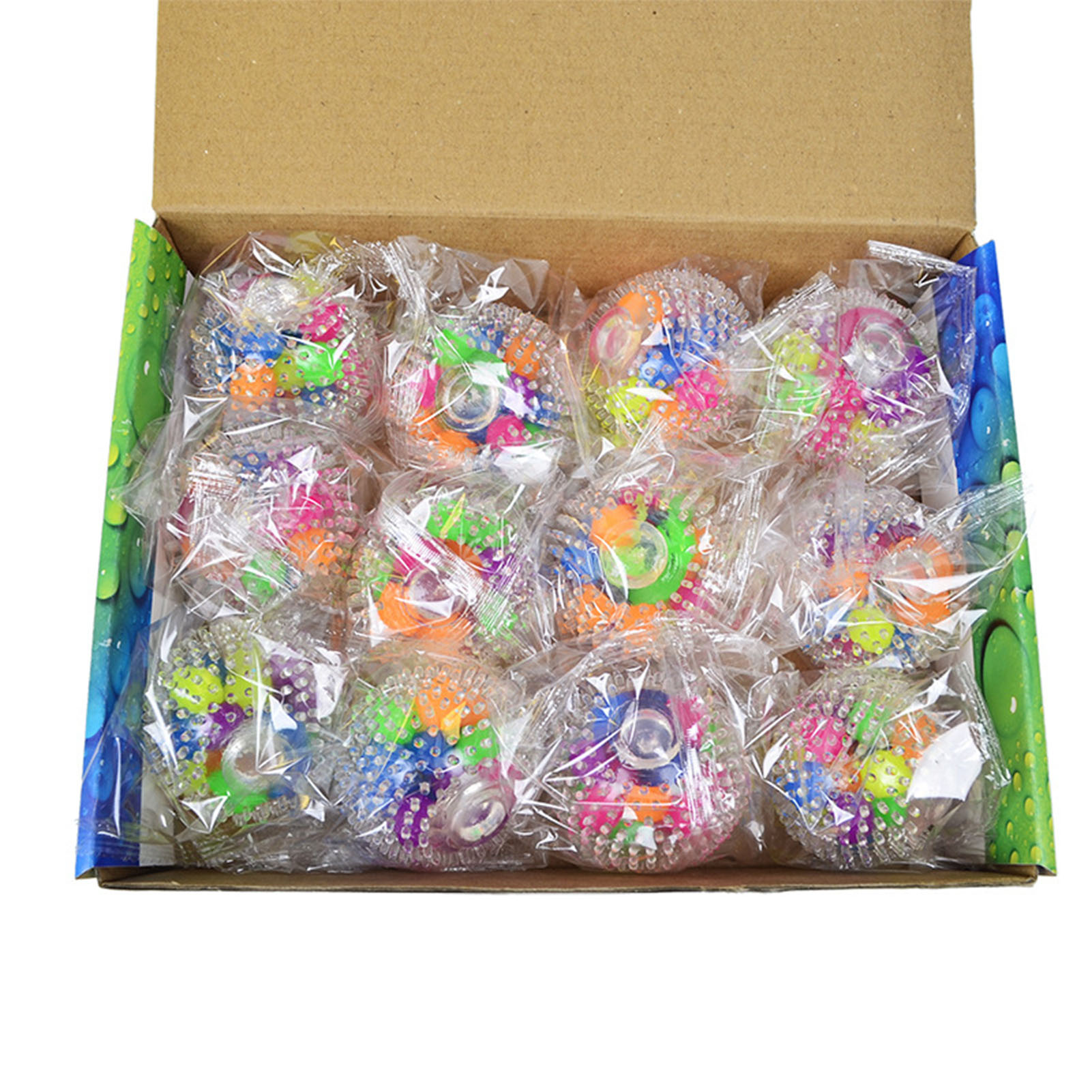 Rainbow Novetly Squeeze Ball Mesh Squishy Balls Stress Relief Squeeze Grape Balls Relieve Pressure Balls Hand Fidget Toy