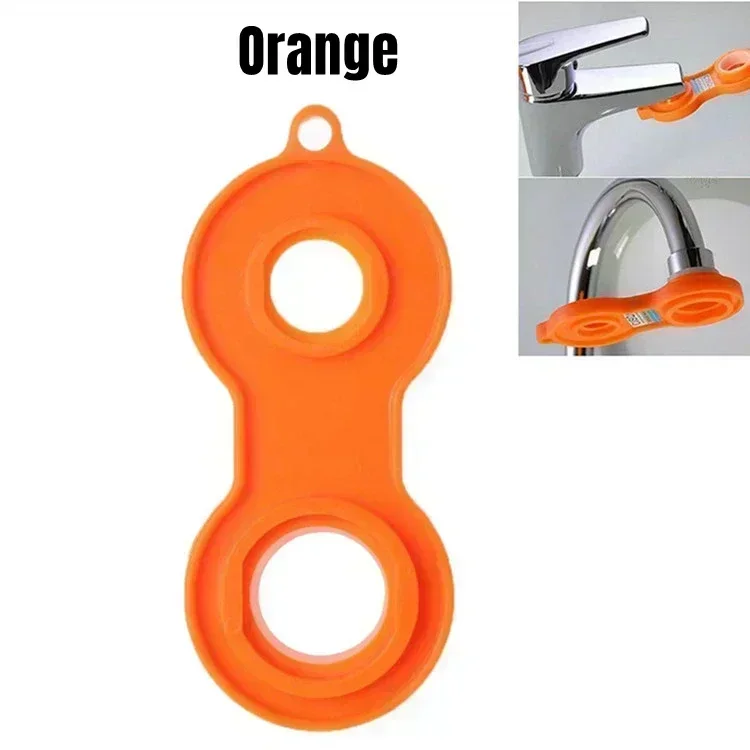 Adapter for Taps 22/24mm Water Tap Nozzle Rotary Faucet Bubbler Kitchen 360 Rotating Faucet Extender Splasher Dual Mode Home: Blue