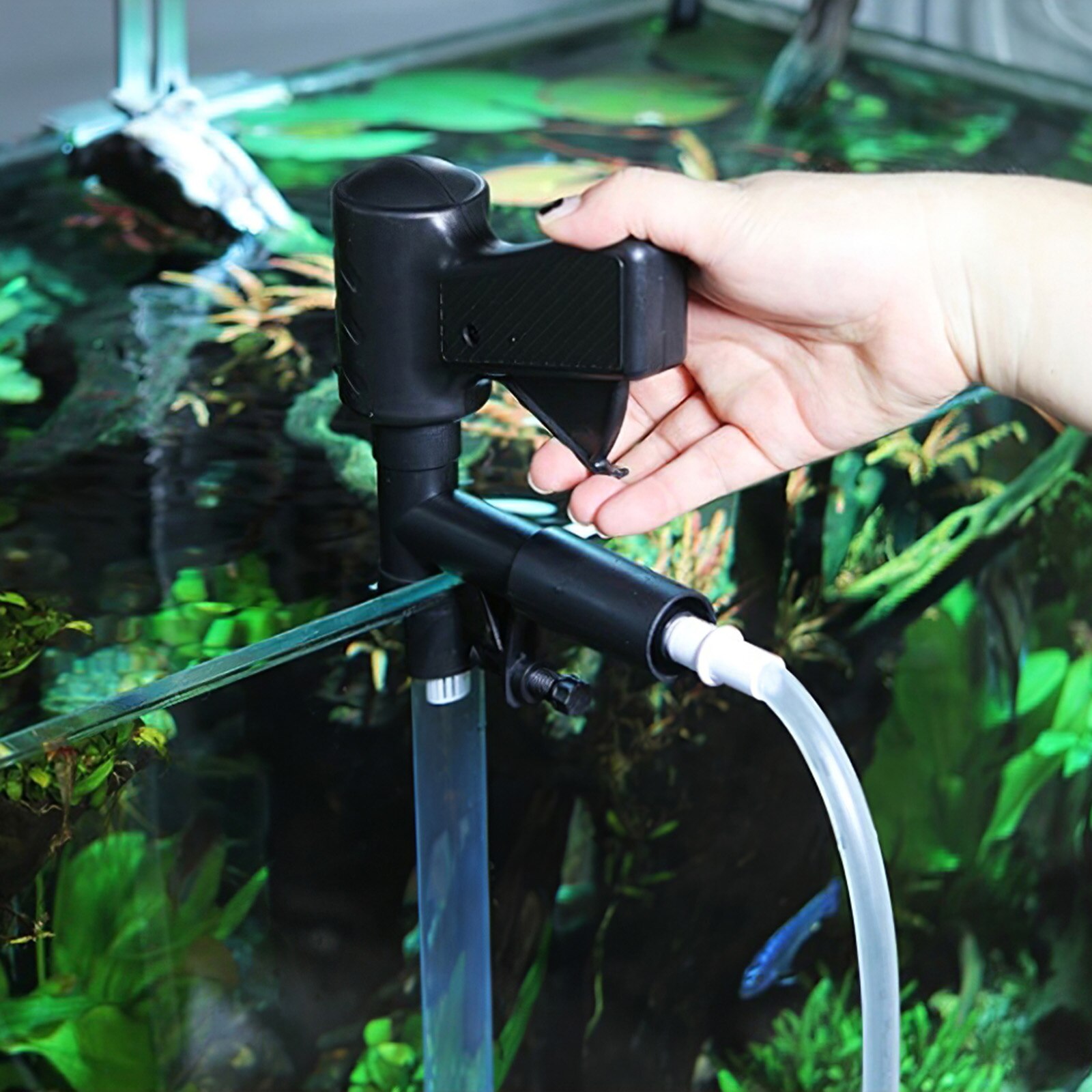 Fish Tank Gravel Cleaner Pneumatic Sand Washer Fish Tank Water Changer Semi-Automatic Water Changing