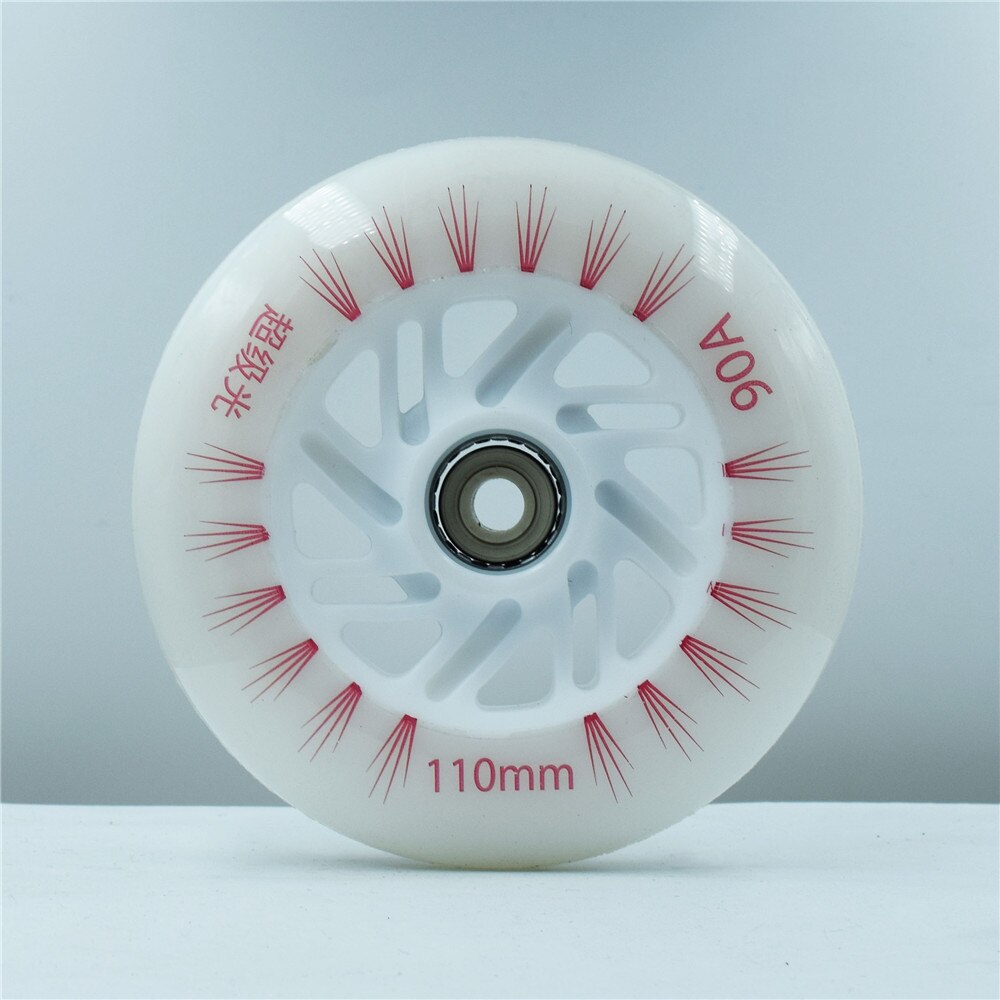 verrotten farbe LED skaten Rad inline Geschwindigkeit scheint Rollschuhe ruedas 110mm 100mm 90mm Rolle skaten reifen blau grün weiß lila 8 stücke