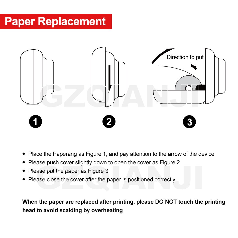 Pocket Printer Mini Mobile Photo Printer Bluetooth Portable Handheld thermal Printer for Android iOS Phones A6 Pocket Printers