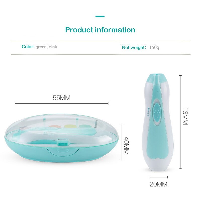 Elektrische Baby Nail Trimmer Baby Schaar Babies Nail Care Safe Nagelknipper Cutter Voor Kids Baby Newbron Nail Trimmer Manicure