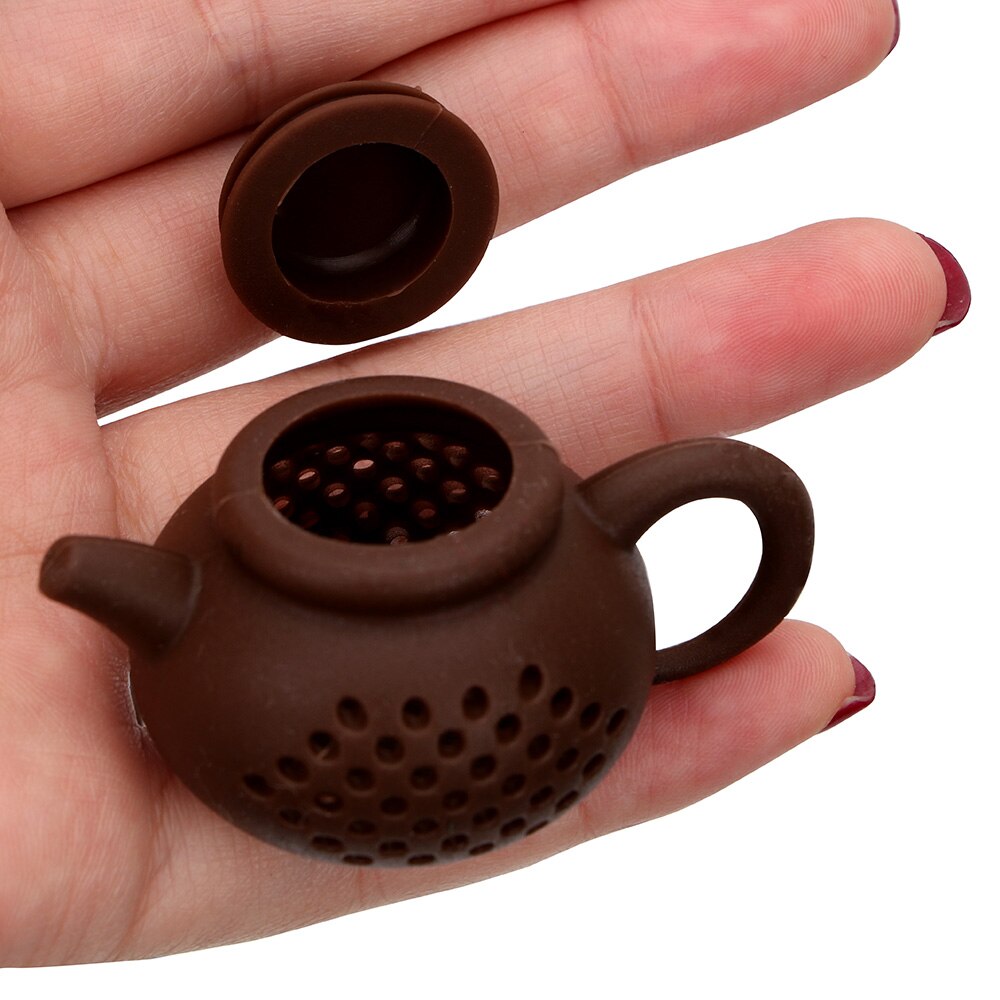 NICEYARD Silicone Tea Bags Tea Strainer Herbal Filter Diffuser Teapot Shape Tea Infuser Empty Tea Accessories Teaware