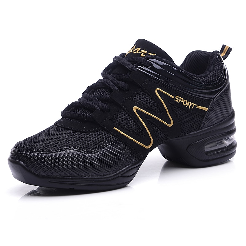 Kids 'sneakers kinderen concurrerende aerobics schoenen zachte bodem fitness sportschoenen Jazz/Moderne vierkante dansschoenen