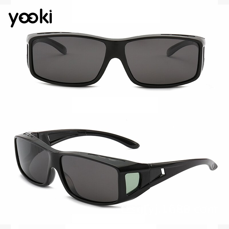 Fit Over Sunglasses Polarized Lens Cover Rx Glasses UV Protect Night Vision Optical Eyewear Driving Sunglasses