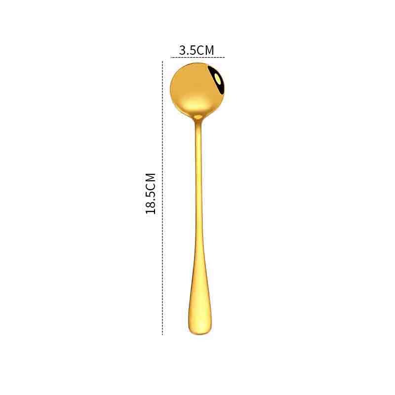 SEEAN Wood Soup Coffee Spoons Teaspoon for Eating Mixing Stirring Cooking, Long Handle Spoon with Japanese Style Kitchen Utensil: 222
