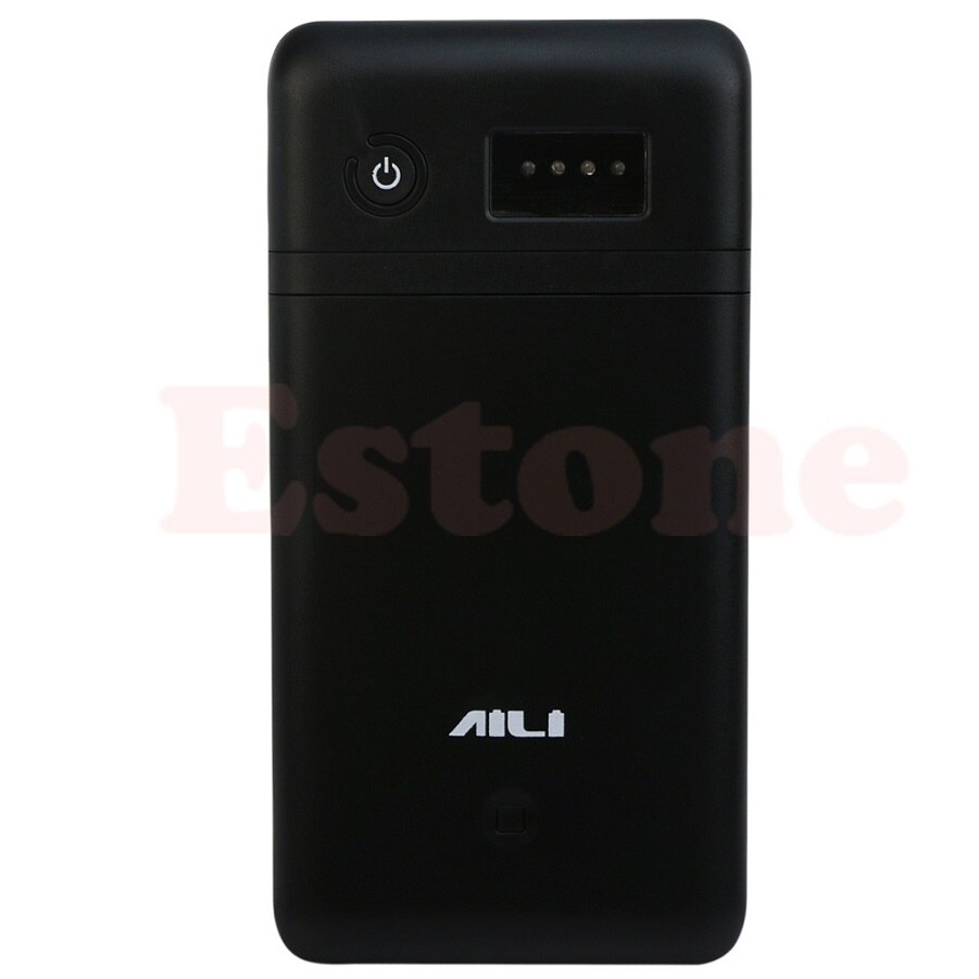 Mobile Power Bank Box USB 3.6V 5V 6V 9V 12V 6 x 18650 Battery Charger Adapter: Black