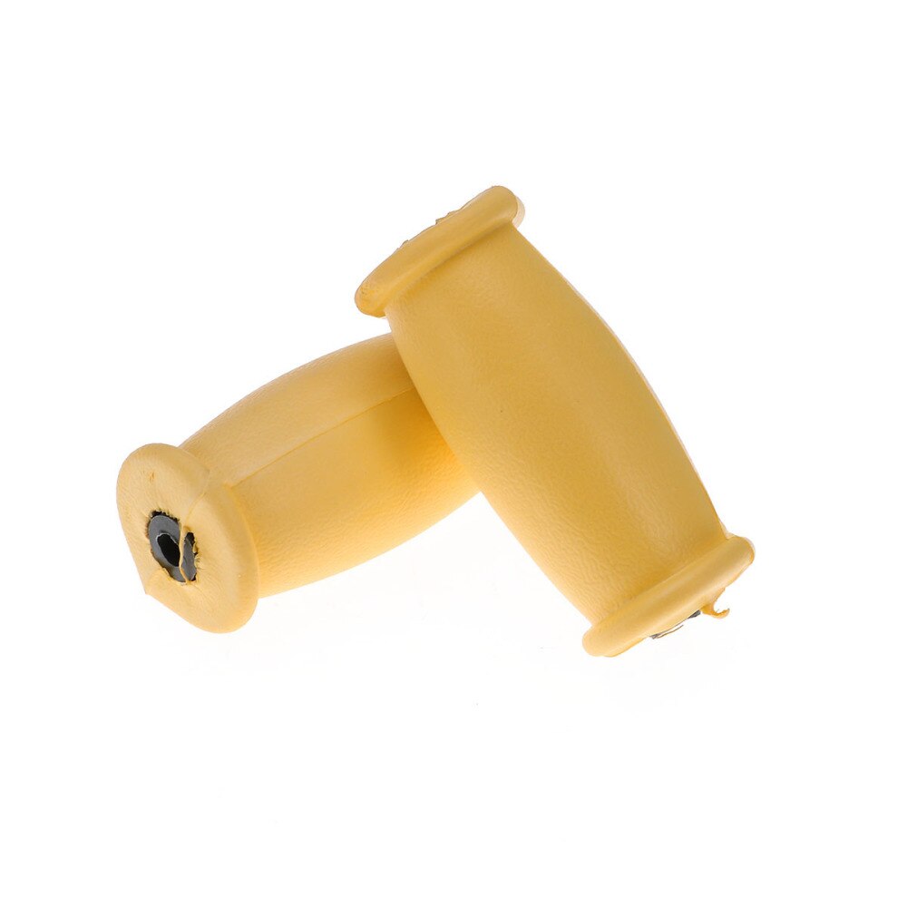 Een Paar Rubberen Kruk Hand Grip Sterke Krukken Handvat Vervangingen Krukken Accessoires (Grijs): Yellow