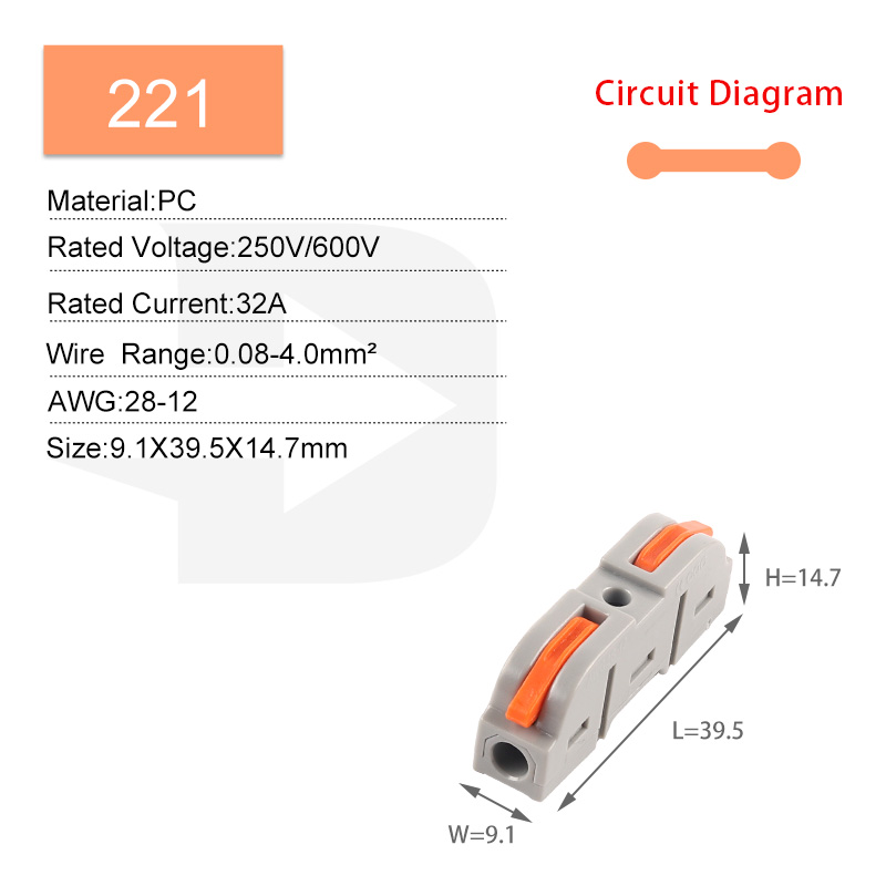 5 STKS Snelle Draad Connector Push-in Elektrische Klemmenblok Universele Splicing Bedrading Kabel Connectors Voor Kabel Verbinding SPL ﻿: Goud