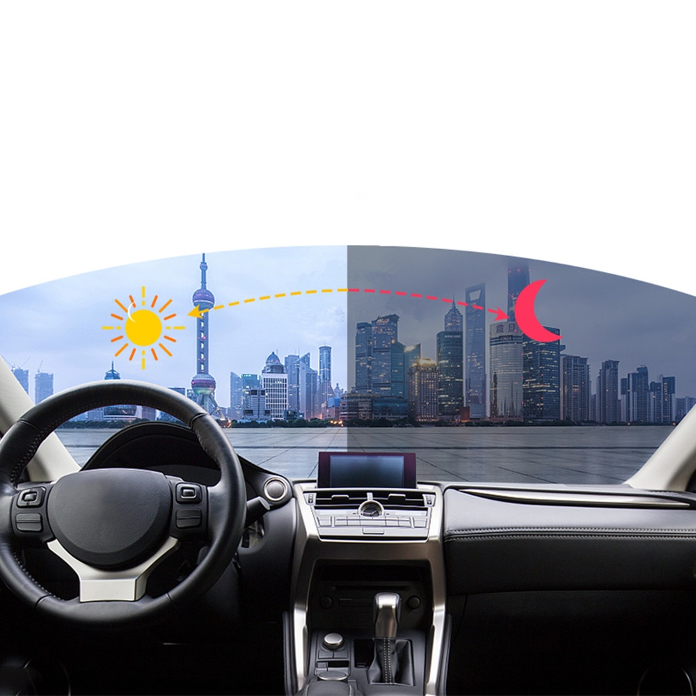 60 " x12 " auto bilvinduesfilm smart optisk styret film ændret vlt 75%-45%  nano keramisk solfarvet bilfolie klistermærker