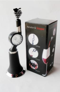 Magia Decanter Wine Red Aerador Com Base & Bolsa De Filtro Conjunto Essencial Gaseificador & Stopper Set