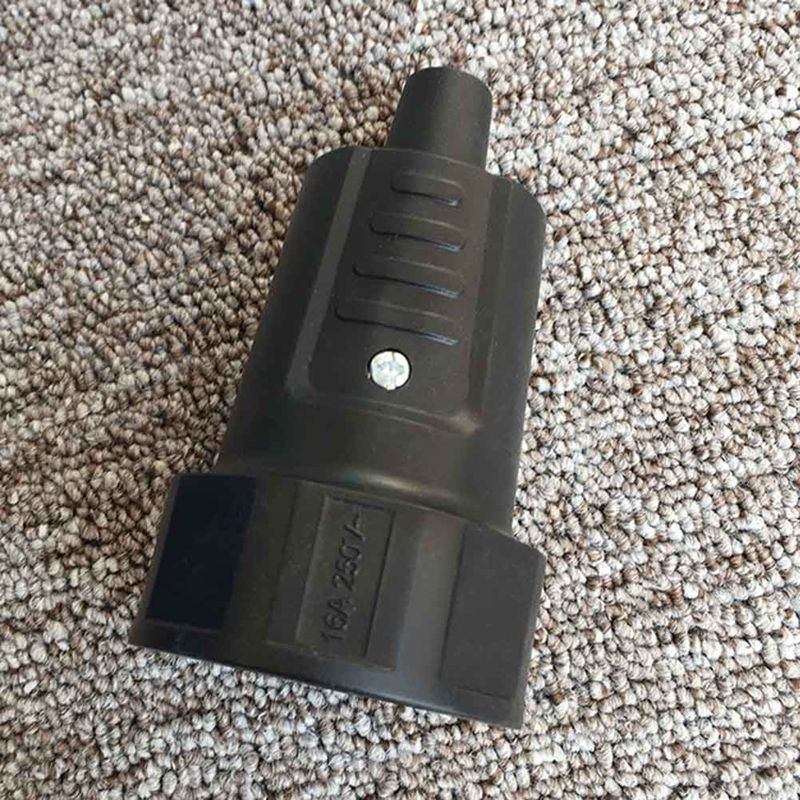 16A 250V EU Germany Multifunction Electrical AC Power Adaptor Socket PVC Flame Retardant Travel Home Wiring Female Plug