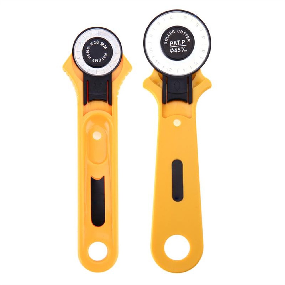 28/45mm kluds roterende skærer patchwork rullehjul rund kniv læder papir stof skærer skæreværktøj