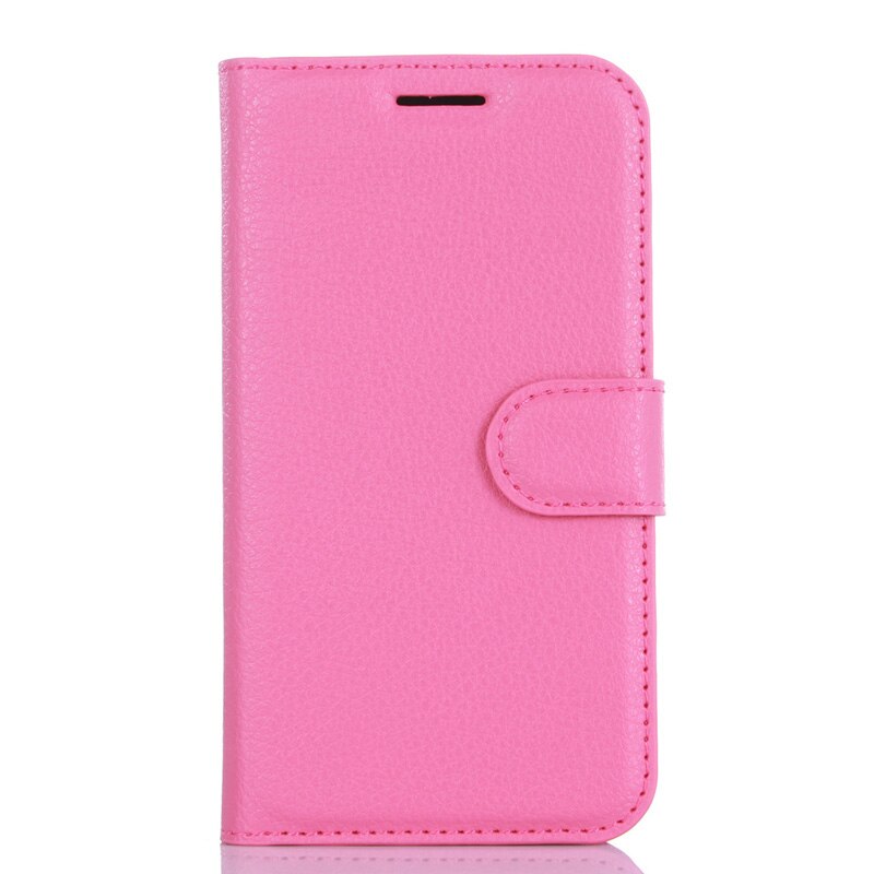 Leren hoesje voor alcatel one touch pixi 4 4.0 4034d portemonnee flip case ot -4034d voor alcatel 4034d telefoonhoesje tpu met kaarthouder: Rozenrood