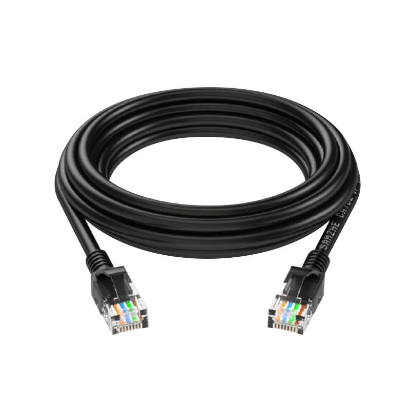Durable Black CAT5 RJ45 Ethernet LAN Network Patch Lead Cable Flexible Anti-interference Extension Cord For PC Router TXTB1