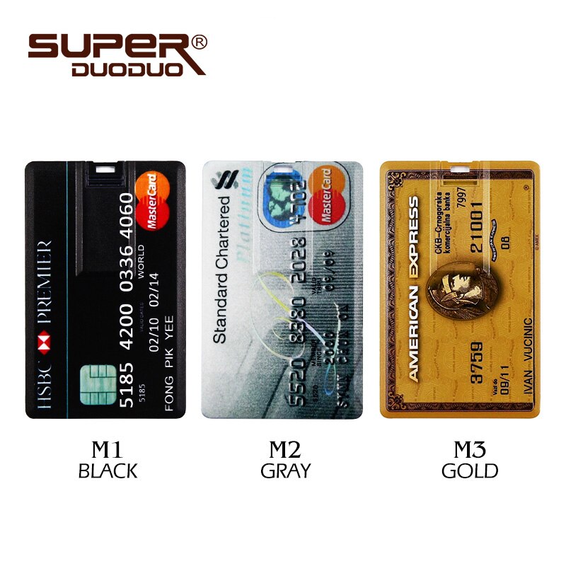Carta di credito Master carte di credito visa American Express USB Flash Drive pen Drive 64GB 32G 8G 16G usb banca scheda di Memoria Spiedi drive pen