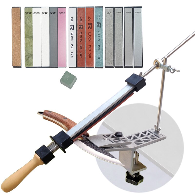 Afilador de cuchillos , afilador de ángulo fijo, piedra de afilar de diamante, Kit de sistema de afilado: 4y4j5p pg