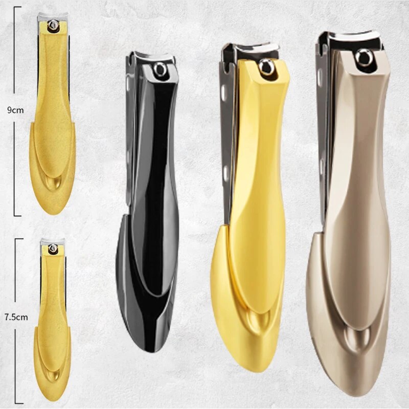 Roestvrij Staal Nagelknipper Nagelknipper Anti Splash Rvs Nail Cutters Voor Manicure Teennagel Vingernagel Trimmer