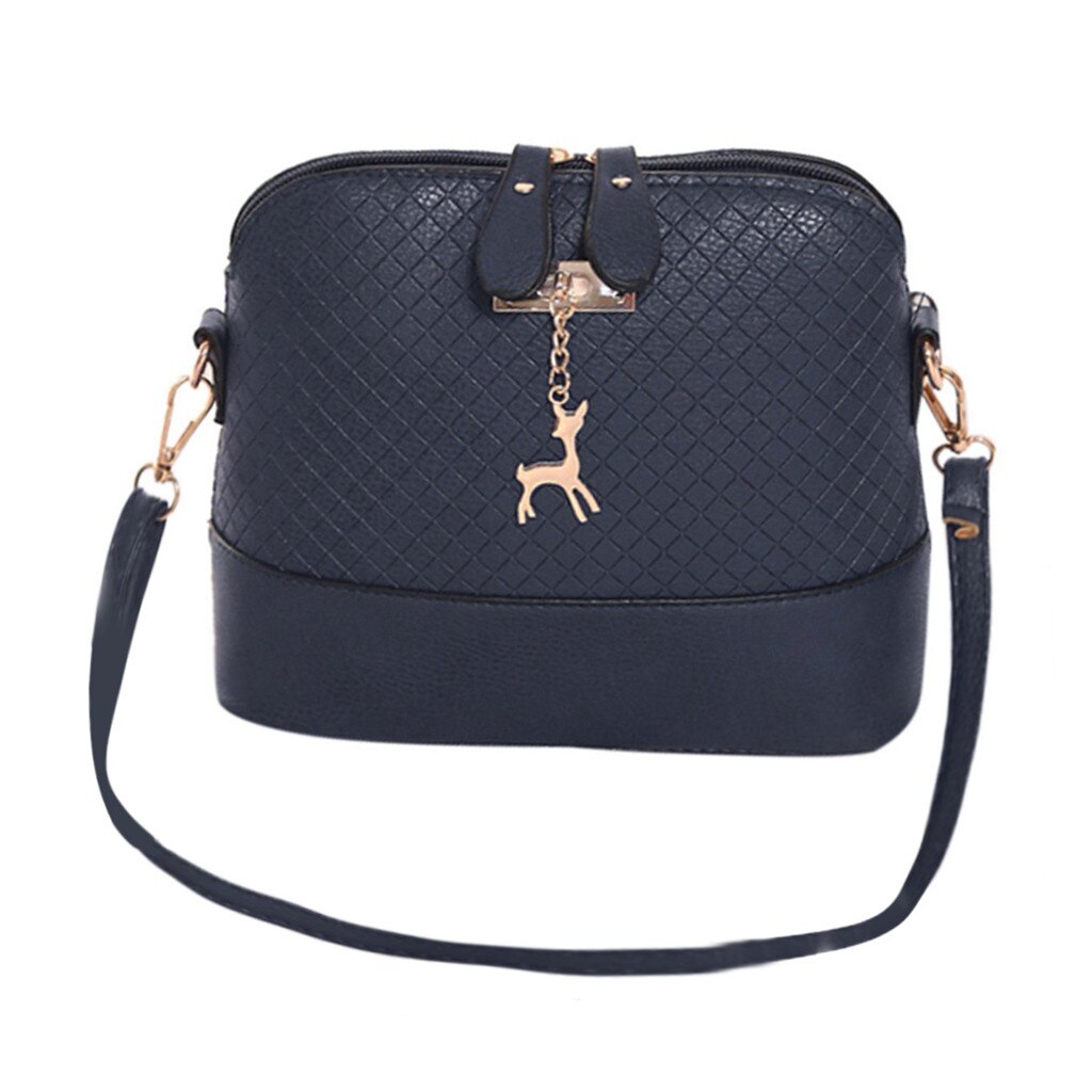 Kvinner messenger bags mini bag hjort leketøy skjell form skulder bag messenger crossbody bag bolsa feminina #yj: Blå