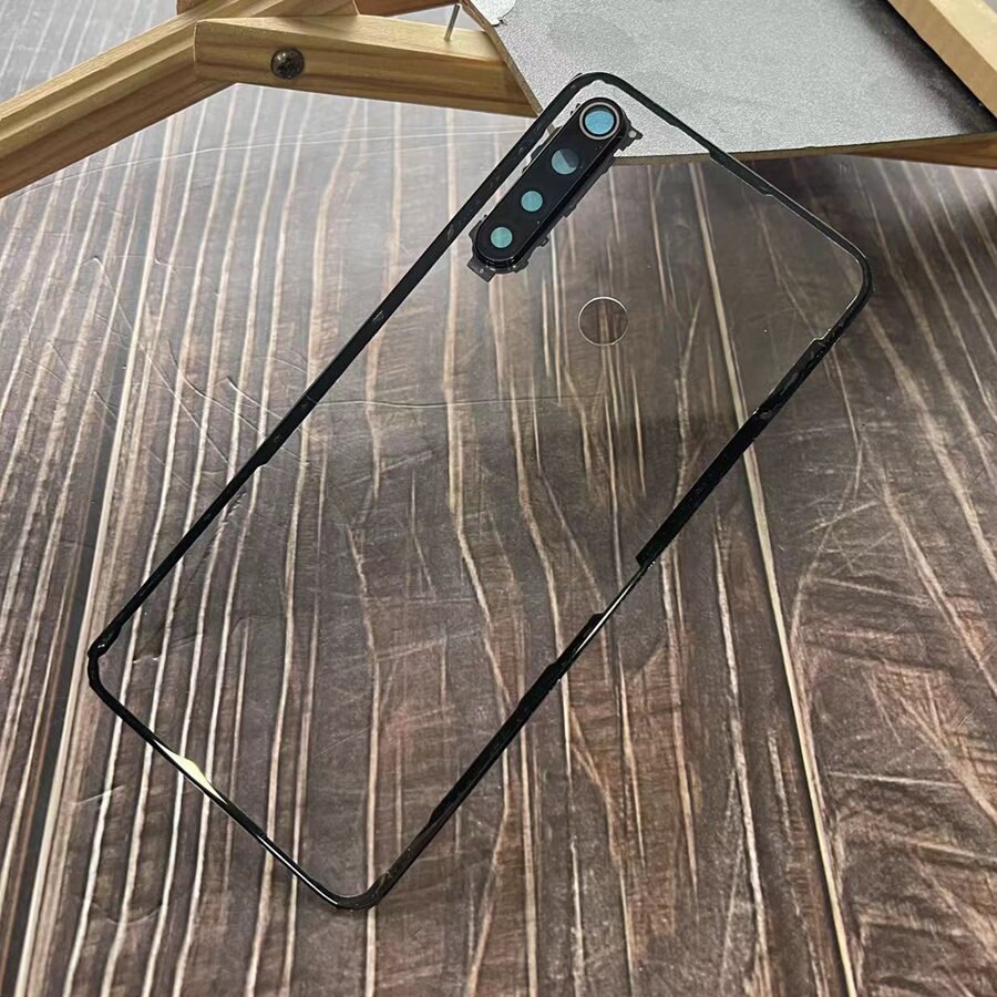 Voor Xiaomi Redmi Note 8 T Terug Glas Cover Rear Batterij Deur Panel Terug Behuizing Vervanging Voor Redmi Note 8 T M1908C3XG: Transparent Add Lens