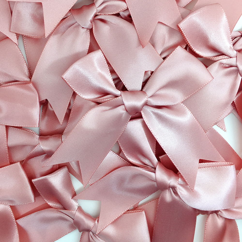 50 Uds. De lazos de cinta satinada de 85x85mm, decoración para manualidades, , sombreros de flores, ropa DIY, bolsas para tarjetas de invicación de boda, decoración de: Zinc envejecido