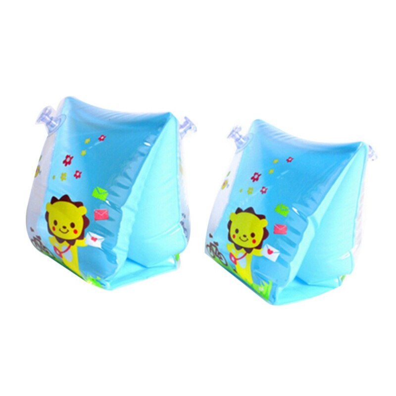 Schattige kindercartoon armcirkelzwever babywaterring verdikte dubbele airbag ballon zwemmen baby opblaasbaar speelgoed: Leeuw