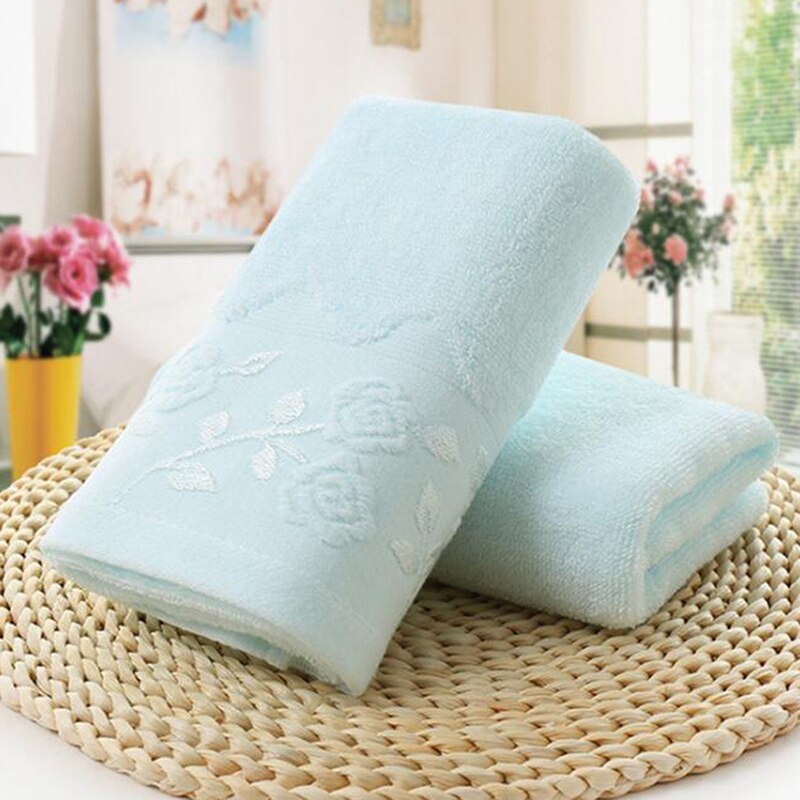 Absorbent Face Towel Thick Cotton Solid Bath Towel Quick Dry Soft Towel For Adults High
