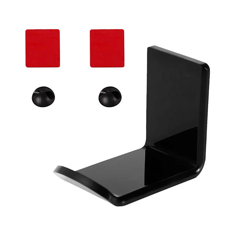 Universal L Shape Headphone Stand Wall Mount Simple Hook Computer Headset Stand Earphone Acrylic Display Holder