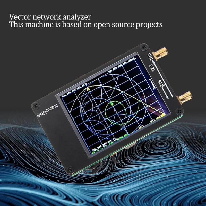 Network Antenna Analyzer Nano VNA-H Portable Digital LCD Display Vector Network MF HF VHF UHF Antenna Analyzer Standing Wave