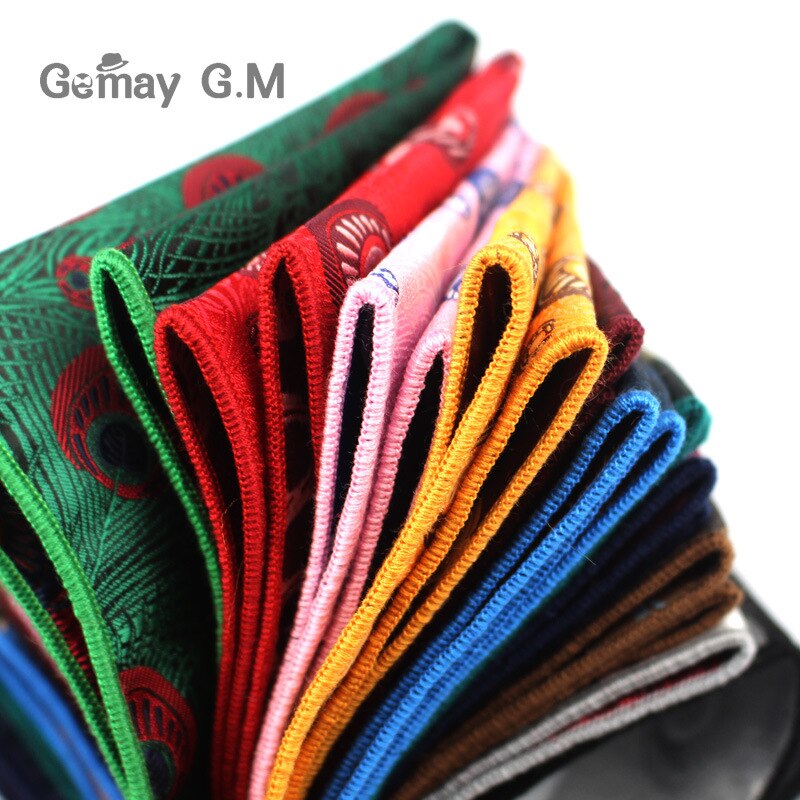 Heren pochet multicolor bruidegom zakdoek jacquard geweven zakdoek merk klassieke bruiloft