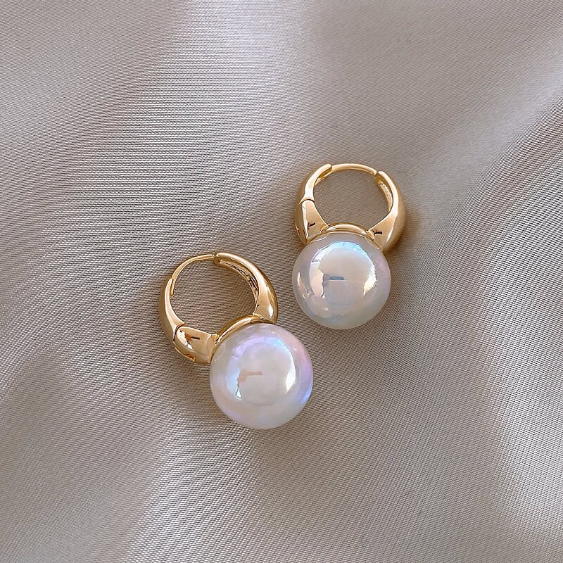 Boucles d'oreilles Vintage en perles pour femmes, bijoux géométriques de luxe, mignon pour filles