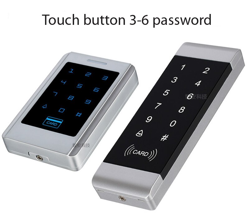 125KHZ MHZ RFID Keypad Standalone Access Controller Metal Case IP66 Waterproof Touch Key for Door Lock Gate Opener