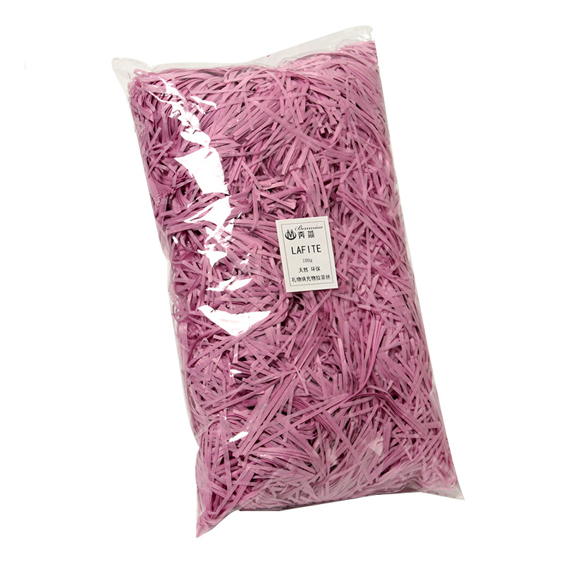 50/100g Kleurrijke Shred Crinkle Papier Raffia Versnipperd Tissuepapier Geschenkdoos Vulmateriaal DIY Bruiloft Verpakking decor: L / Deep Sapphire