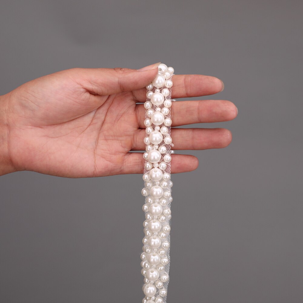 Topqueen S184 Bruids Riem Lange Parel Bruiloft Bruids Riem Bruiloft Accessoires Riemen Bruidsmeisje Riemen Voor Jurken Wedding Sash: Applique