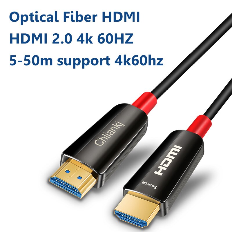 Lungfish Long HDMI Cable 3m 5m 10m 15m 20m HDMI to HDMI 1080P 3D for Splitter Switch TV Laptop PS4/3 Projector Video Cable HDMI: Optical Fiber HDMI / 10m