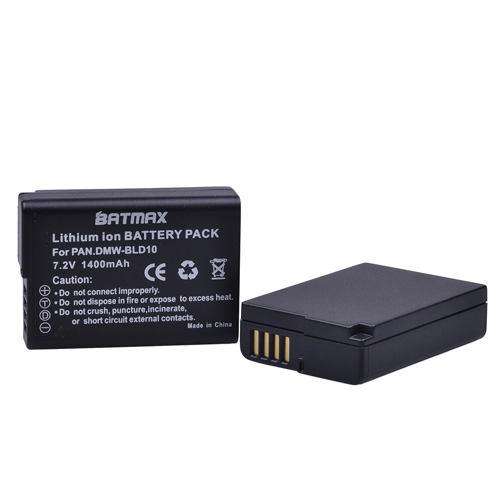 2Pcs 1400mAh DMW-BLD10E DMW BLD10E BLD10 BLD10PP Batteries for Panasonic DMC GF2GK GF2 G3 GX1 DMC-GF2 DMC-G3 DMC-GX1 Battery