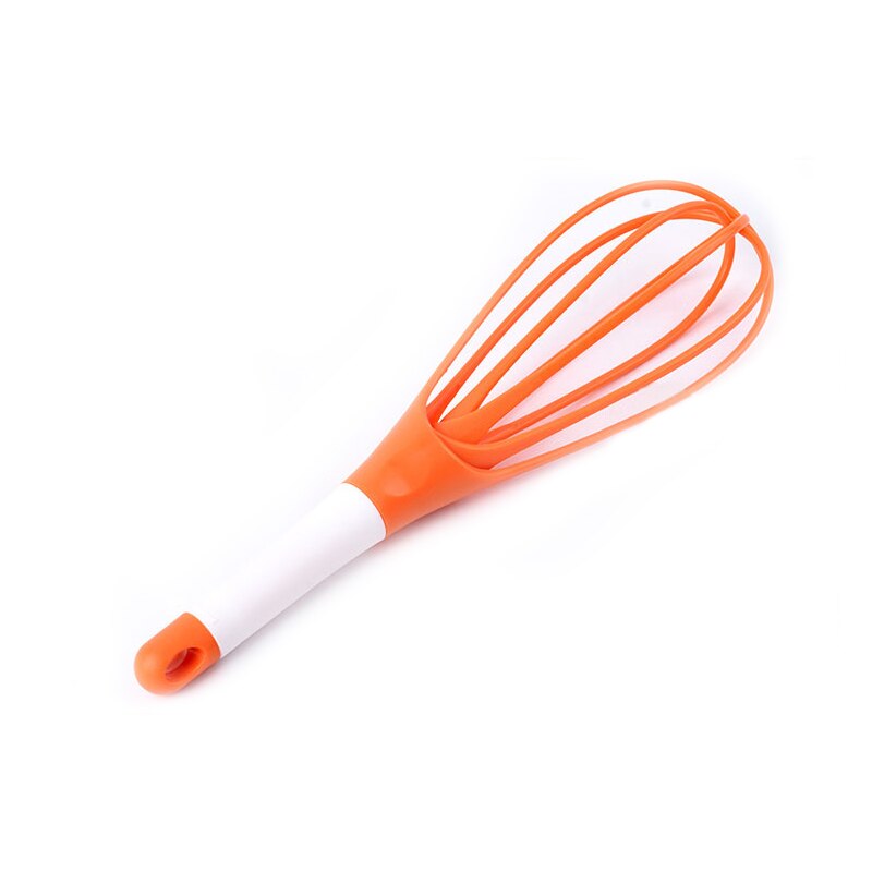 Multifunctional Rotary Manual Egg Beater Mixer Mini Plastic Kitchen Egg Whisk Bake Tool Egg Agitator: orange